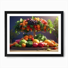 Fruit Stand 2 Art Print