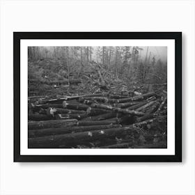 Untitled Photo, Possibly Related To Logs, Long Bell Lumber Company, Cowlitz County, Washington, In The Yar Art Print