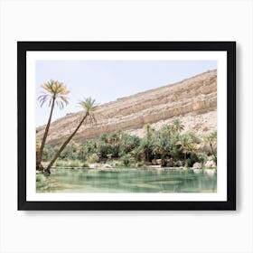 Desert Oasis Landscape Art Print