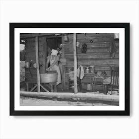 Front Of House Of Tenant Farmer Living Near Sallisaw, Oklahoma By Russell Lee Art Print