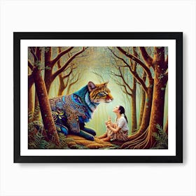 Tiger In The Forest 1 Art Print