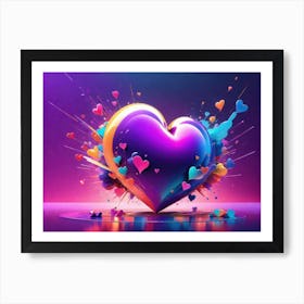 Colorful Heart Creative 29 Art Print