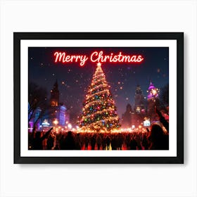 Merry Christmas 3 Art Print