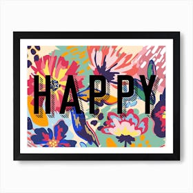 Happy Art Print