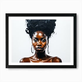 Mural Art Painting Of Beautiful Woman 38 Art Print