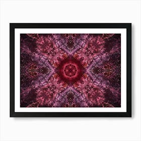 Modern Abstraction Red Decor Art Print