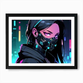 Cyber Girl 1 Art Print