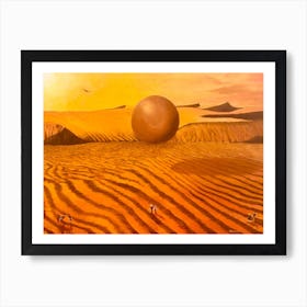 Desert Orb Giant Floating Object Art Print