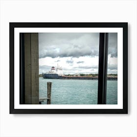 Ship In The River Art Print