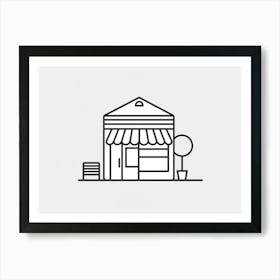 Shop Icon Vector Illustration 1 Art Print