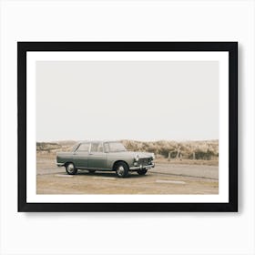 Old Car Near Beach Art Print