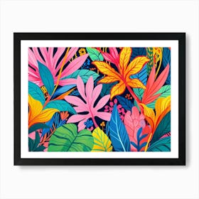 Tropical Leaves 4 Art Print