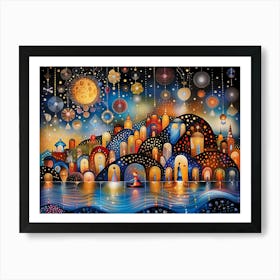 Night In The City 3 Art Print