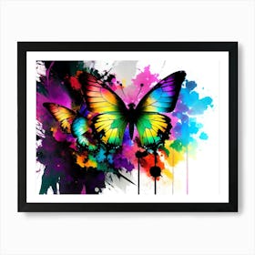 Colorful Butterflies 156 Art Print