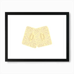 Custard Creams Tickets, Fun Circus Animal, Cake, Biscuit, Sweet Treat Print, Landscape Art Print