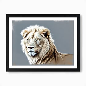 Lion Portrait 36 Art Print