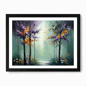 Trees In The Forest Art Print