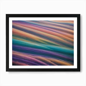 Abstract Image Of A Colorful, Wave Like Pattern 1 Art Print