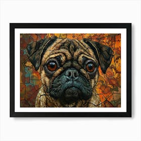 Pug Fine Art Portrait 2 Art Print