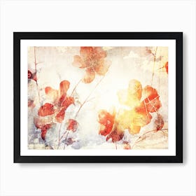 Flower Art Illustration In A Painting Style 20 Art Print