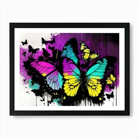 Butterfly Painting 129 Art Print