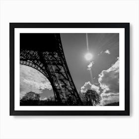 Eiffel Tower Leg and The Sun (Paris Series) Art Print