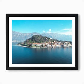 Aerial View Lago Di Como, Italy, Bellagio, Lombardy, Italy Wall Art. Italy Nature Print Art Print