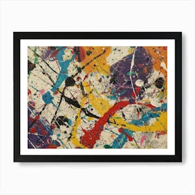 Contemporary Artwork Inspired By Jackson Pollock 2 Art Print