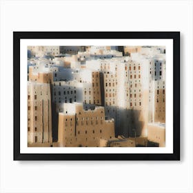 Shibam Skyscrapers Hadramawt Yemen - Ancient Manhattan of the desert Art Print