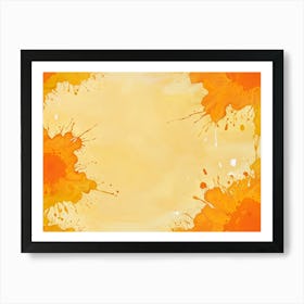 Watercolor Splashes Background 3 Art Print