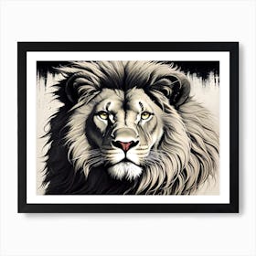 Lion Painting 57 Art Print