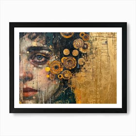 Contemporary Artwork Inspired By Gustav Klimt 2 Art Print