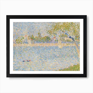 The Siene Seen From La Grande Jatte, Georges Seurat Art Print