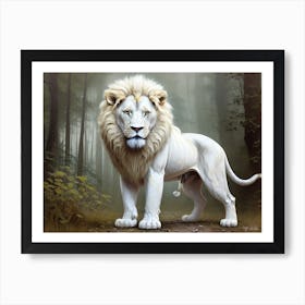 White Lion 7 Art Print