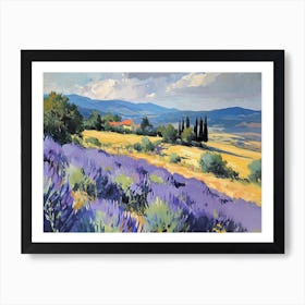 Lavender Field - expressionism 3 Art Print