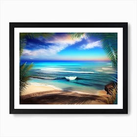 Beach Scene 3 Art Print