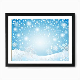 Snowflakes Background 2 Art Print