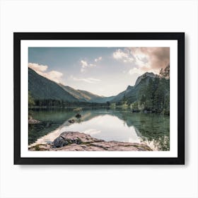 German Lake Scenery Art Print