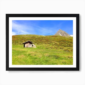 Hut in the Swiss Alps Art Print