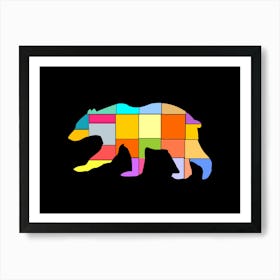 Bear in parts Art Print