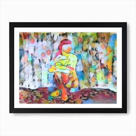 Woman In The Forest 2 Art Print