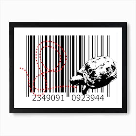 Funny Barcode Animals Art Illustration In Painting Style 118 Poster