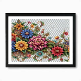 Russian Floral Painting 1 Art Print