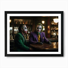 Joker And Batman 2 Art Print