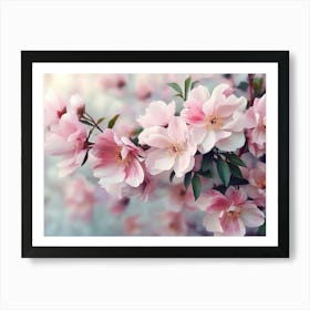 Flowers Watercolor Peonies 3d Art Print