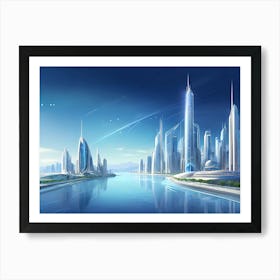 Futuristic City Art Print