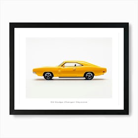 Toy Car 69 Dodge Charger Daytona Yellow Poster Art Print