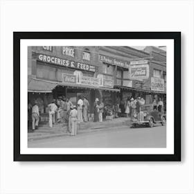 Street Scene, San Augustine, Texas By Russell Lee Art Print