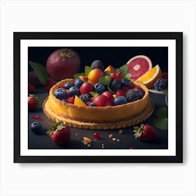 Fruit Tart Art Print