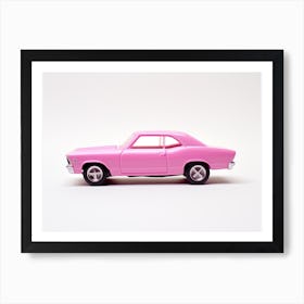 Toy Car 68 Chevy Nova Pink Art Print